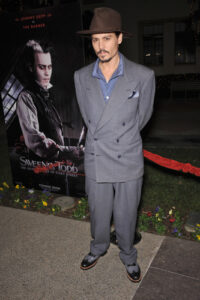 Johnny Depp at a Sweeney Todd event.