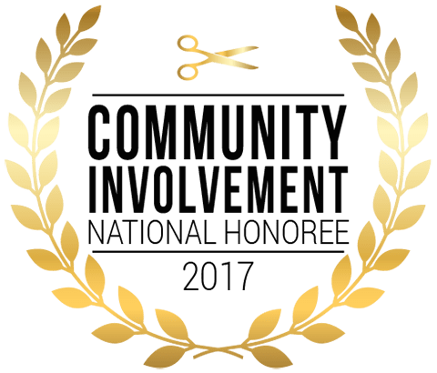 award badge Community Involvement National Honoree 2017