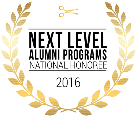 award badge Next Level Alumni Programs National Honoree 2016