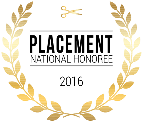 award badge Placement National Honoree 2016