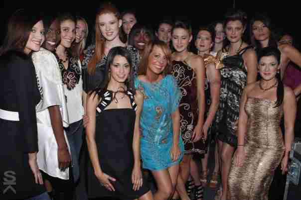 group photo of models