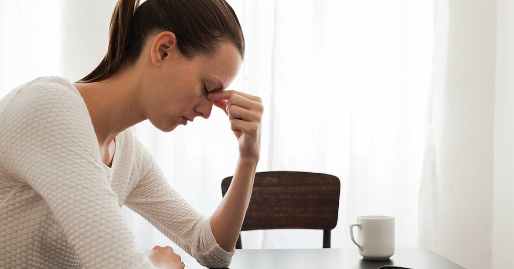 Stressed woman