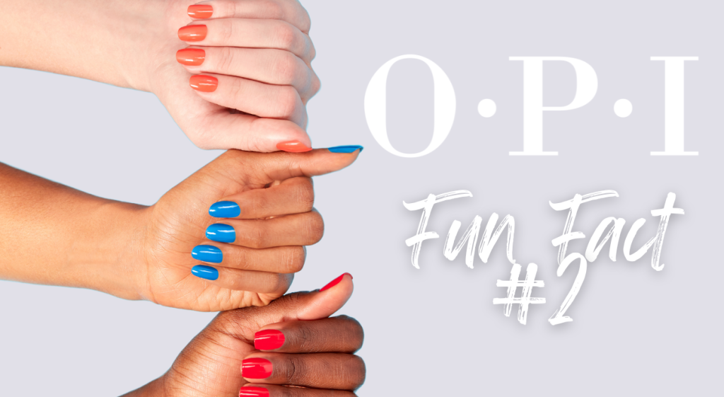 3 hands with nail polish applied to each.